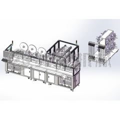 全自动五工位双头穿扁号码管端子机