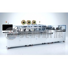 全自动五工位双头穿扁号码管端子机