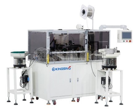 全自动穿绝缘护套插胶壳端子机