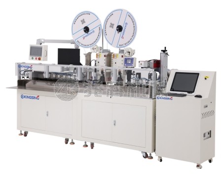 高速型全自动双头穿热缩管端子机