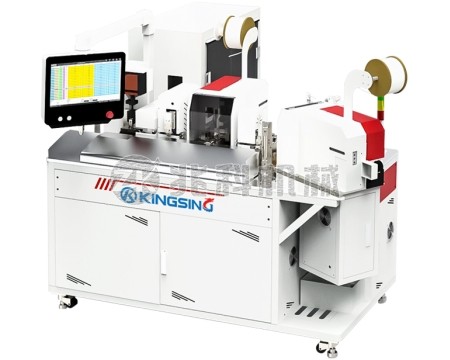 单线单管全自动套号码管单头压接机（一头打扁）