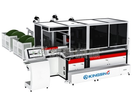 大平方全自动套热缩线号管打端穿壳机