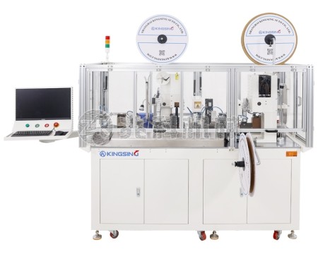 全自动双头穿色带号码管机