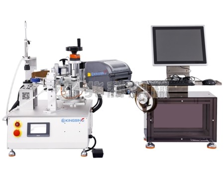 半自动圆周贴标机